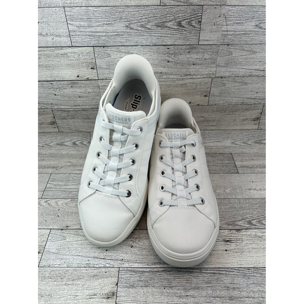 Skechers Hands Free Slip-ins Los Angeles Eden LX White Sneakers 177205W Women 8W